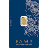 999.9 Gold Minted Bar Pamp 1 Gram
