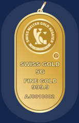 999.9 Swiss Gold Minted Bar -5 grams Ovalya Lady Alya