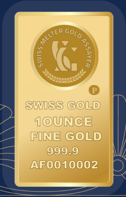 999.9 Swiss Gold Minted Bar -1 Ounce Lady Alya